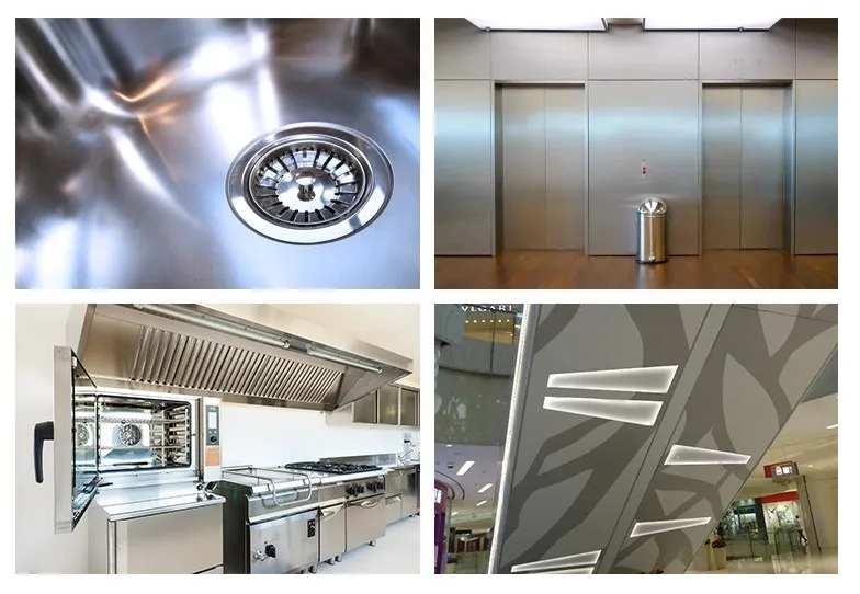 Tùy chỉnh 430 Stainless Steel Plate Độ dày 0.3mm - 3.0mm /3.0mm - 6.0mm 2B / BA Bề mặt 2